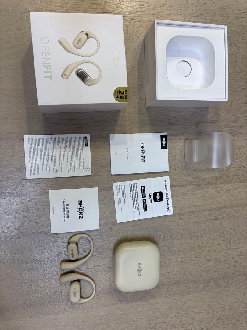 【JUSTDOIT様】SHOKZ OPENFIT ワイヤレスイヤホン ホワイト