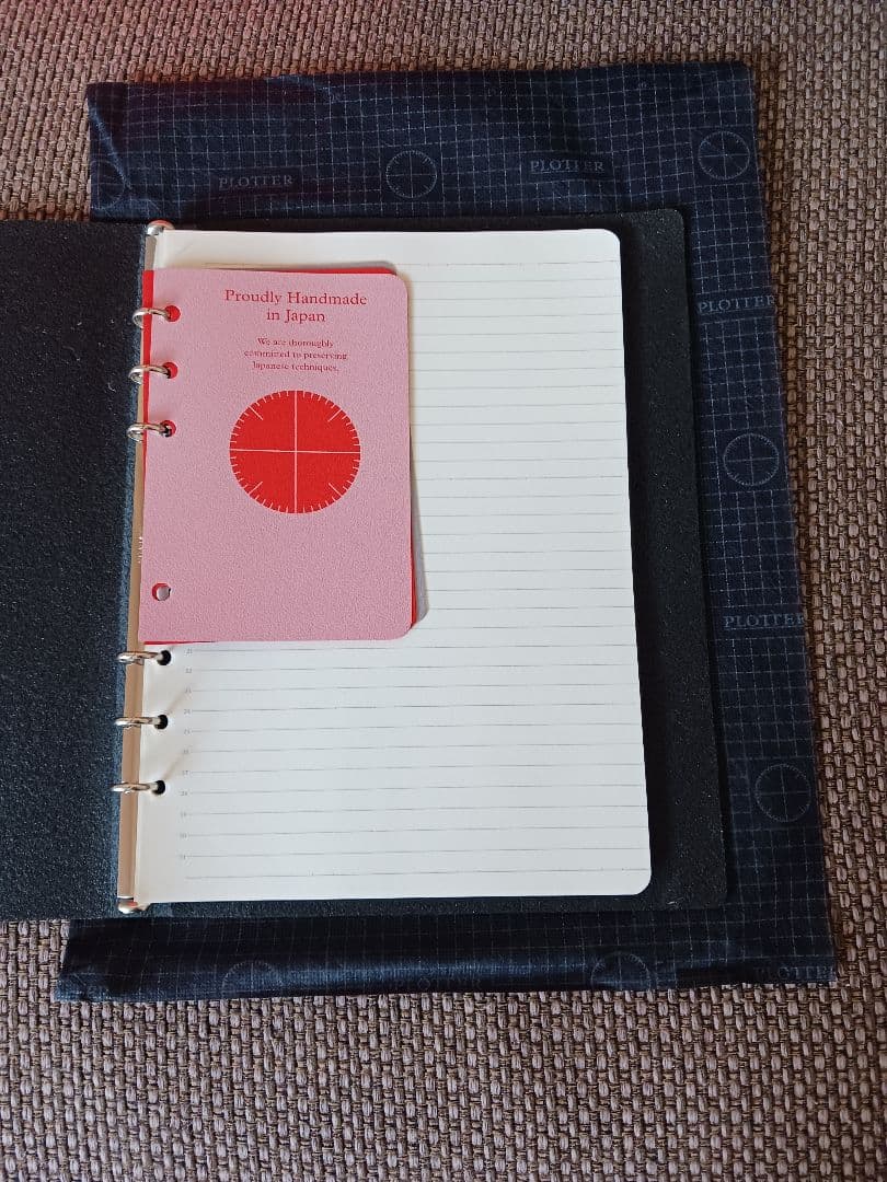 【新品未使用】PLOTTER プロッター 6穴リングレザーバインダー A5サイズ