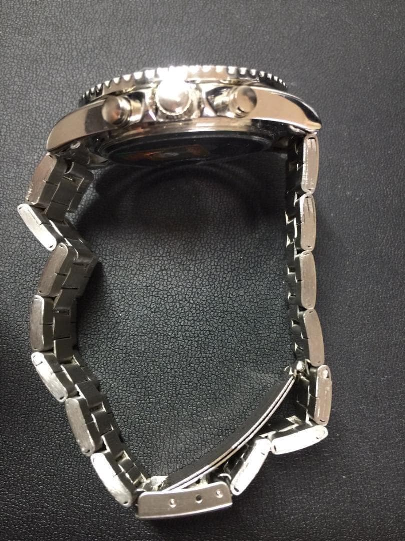 【希少】80周年記念　ディズニー　腕時計　電池交換済　スワロフスキー　ブラック