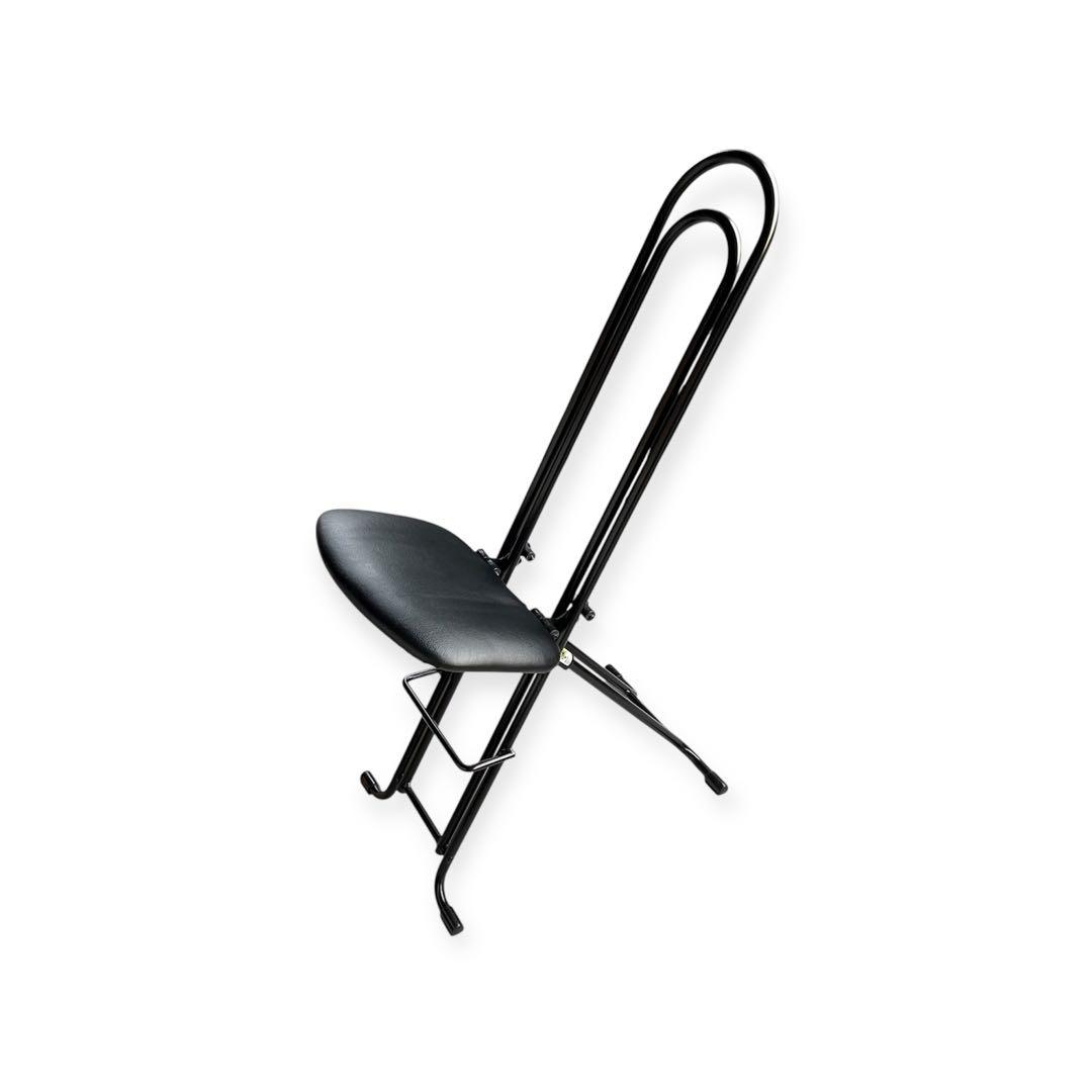 ルネセイコウ製「ベストワークチェア」ブラック LP-800 折り畳み椅子 チェア