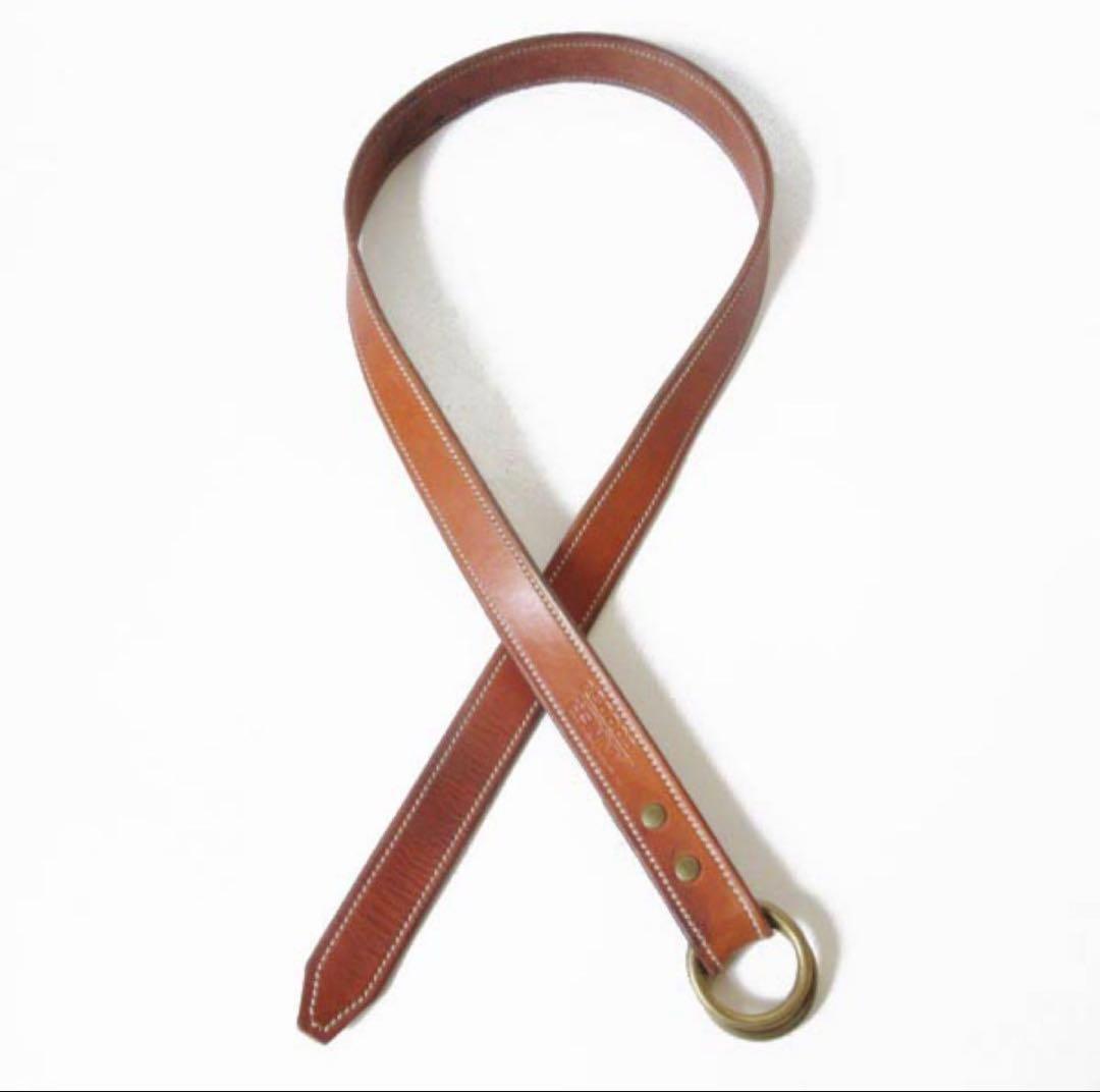 j*k様 USA製 TANNER GOODS レザー ダブルリング ベルト 茶系