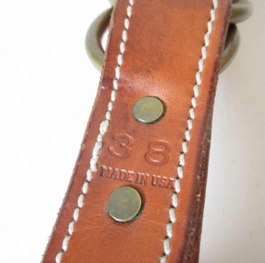 j*k様 USA製 TANNER GOODS レザー ダブルリング ベルト 茶系