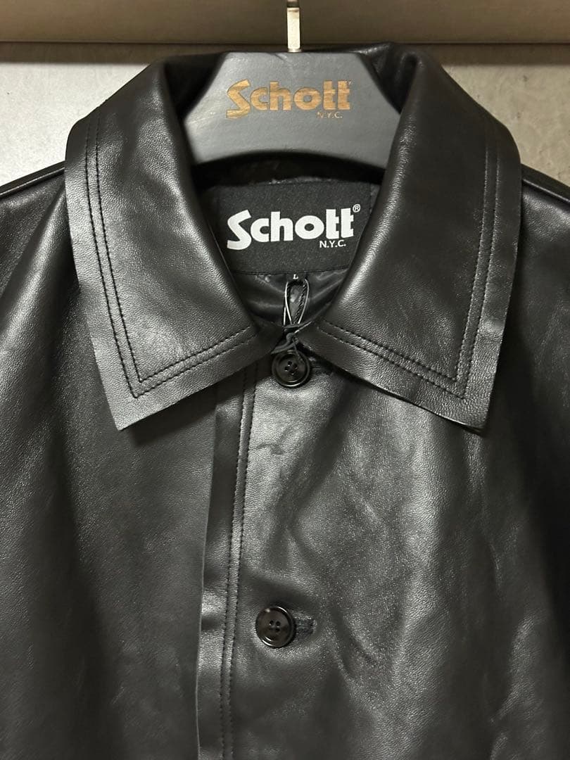 s*ｔ様 新品 未使用 ショット Schott 別注 レザージャケット 羊革 A