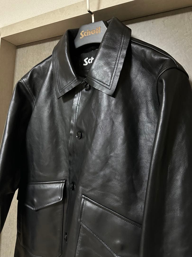 s*ｔ様 新品 未使用 ショット Schott 別注 レザージャケット 羊革 A