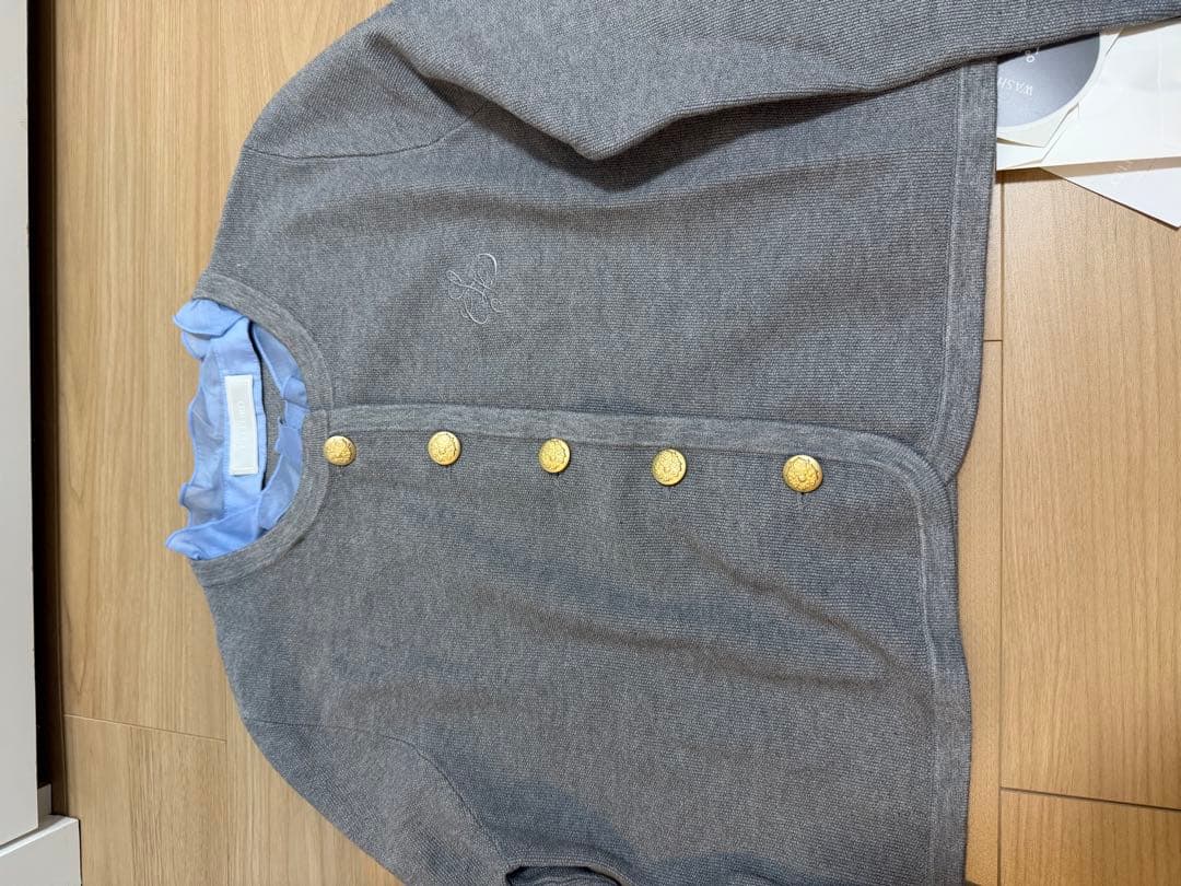 【新品未使用】CELFORD フリルデタッチャブルカーディガン