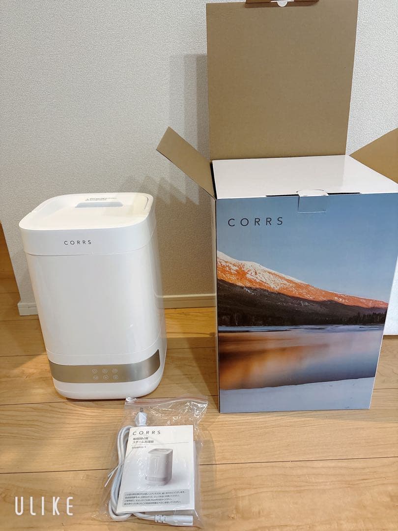 新品・CORRS スチーム式加湿器 Steamio-1