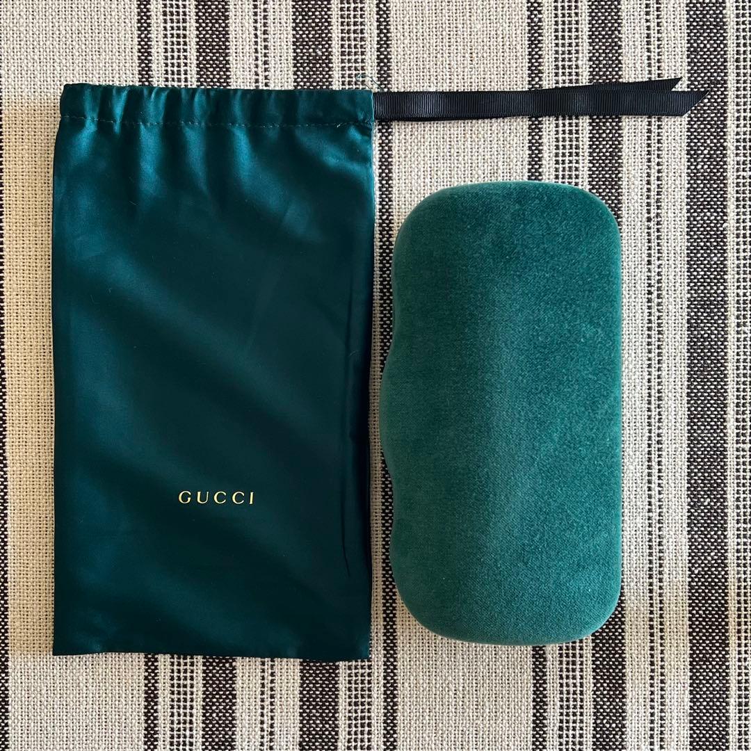 小物 GUCCI sunglasses Blue Square Frame