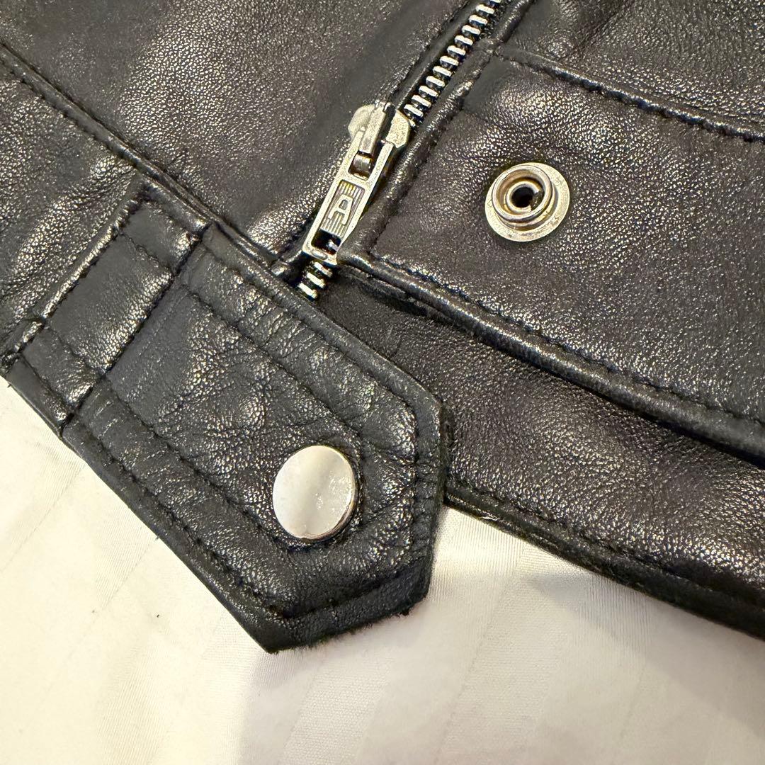 666 S 32 シングル ライダース ジャケット レザー 英国製 ブラック 黒