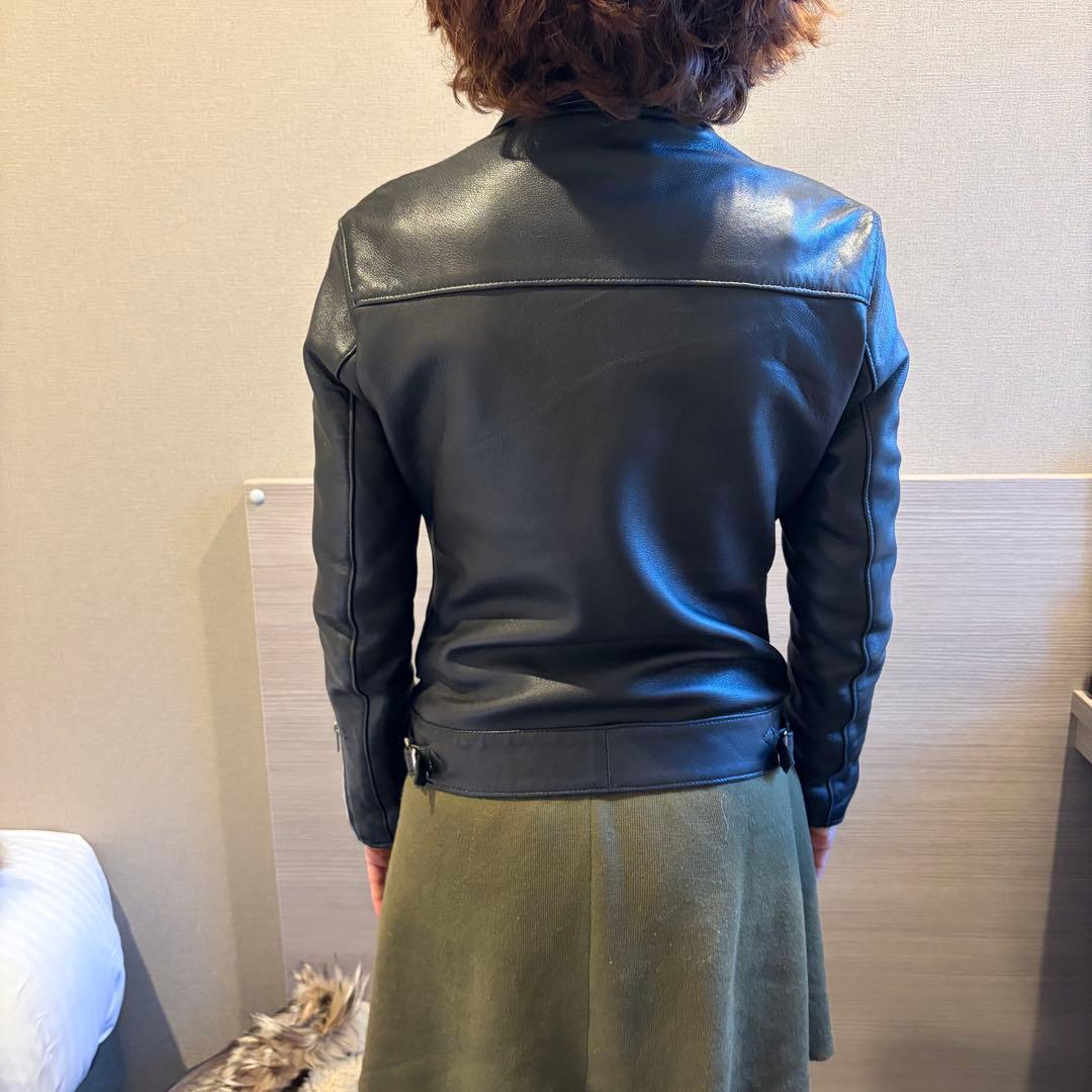 666 S 32 シングル ライダース ジャケット レザー 英国製 ブラック 黒