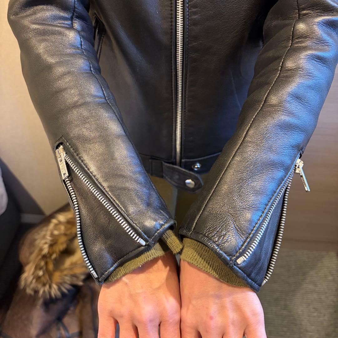 666 S 32 シングル ライダース ジャケット レザー 英国製 ブラック 黒