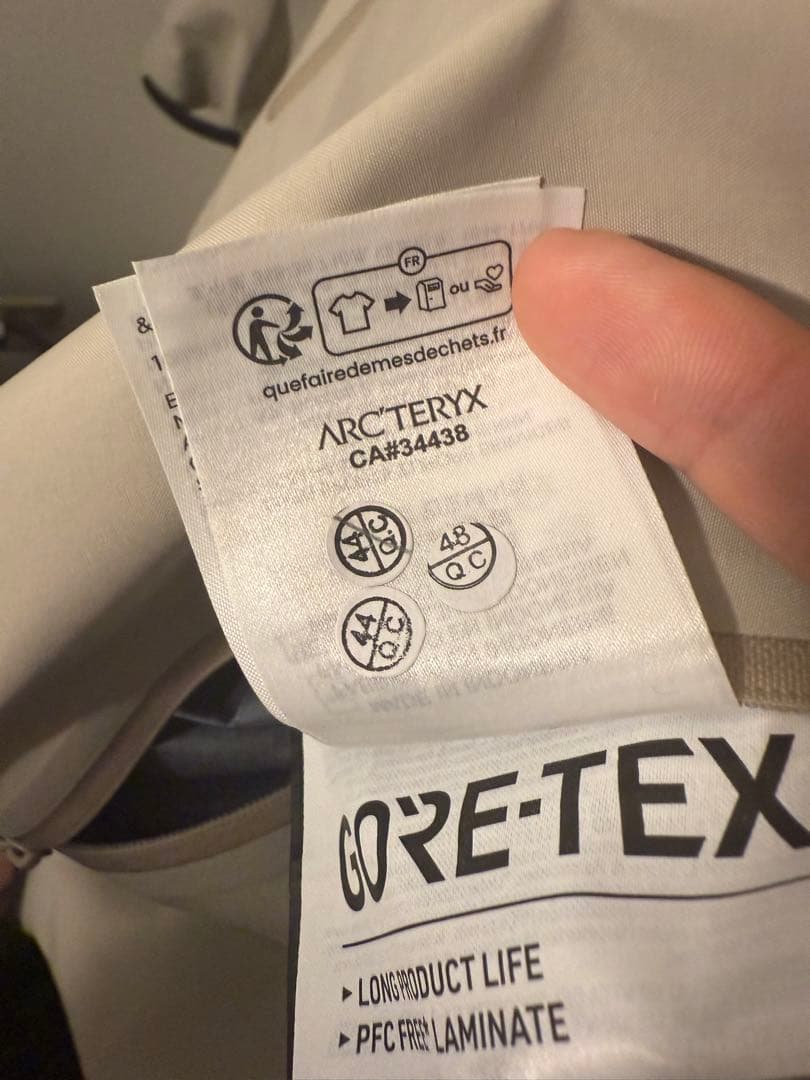 Arc'teryx beta jacket sサイズ