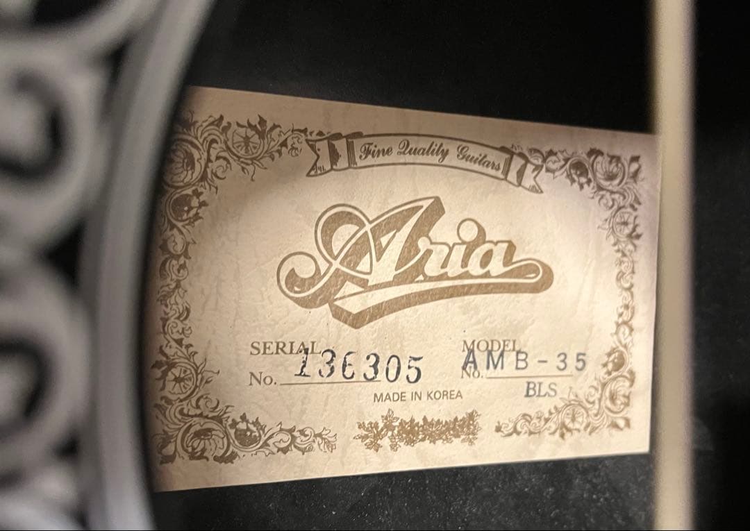 Aria アコースティックギター エレアコ AMB-35 BLS