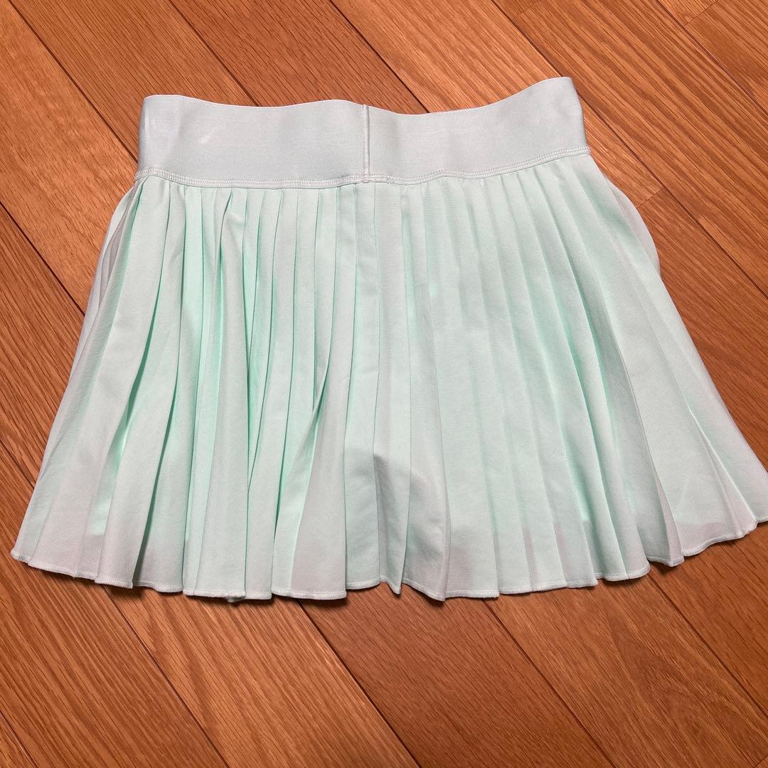 Nike プリーツスカート ミントグリーン　テニススコート