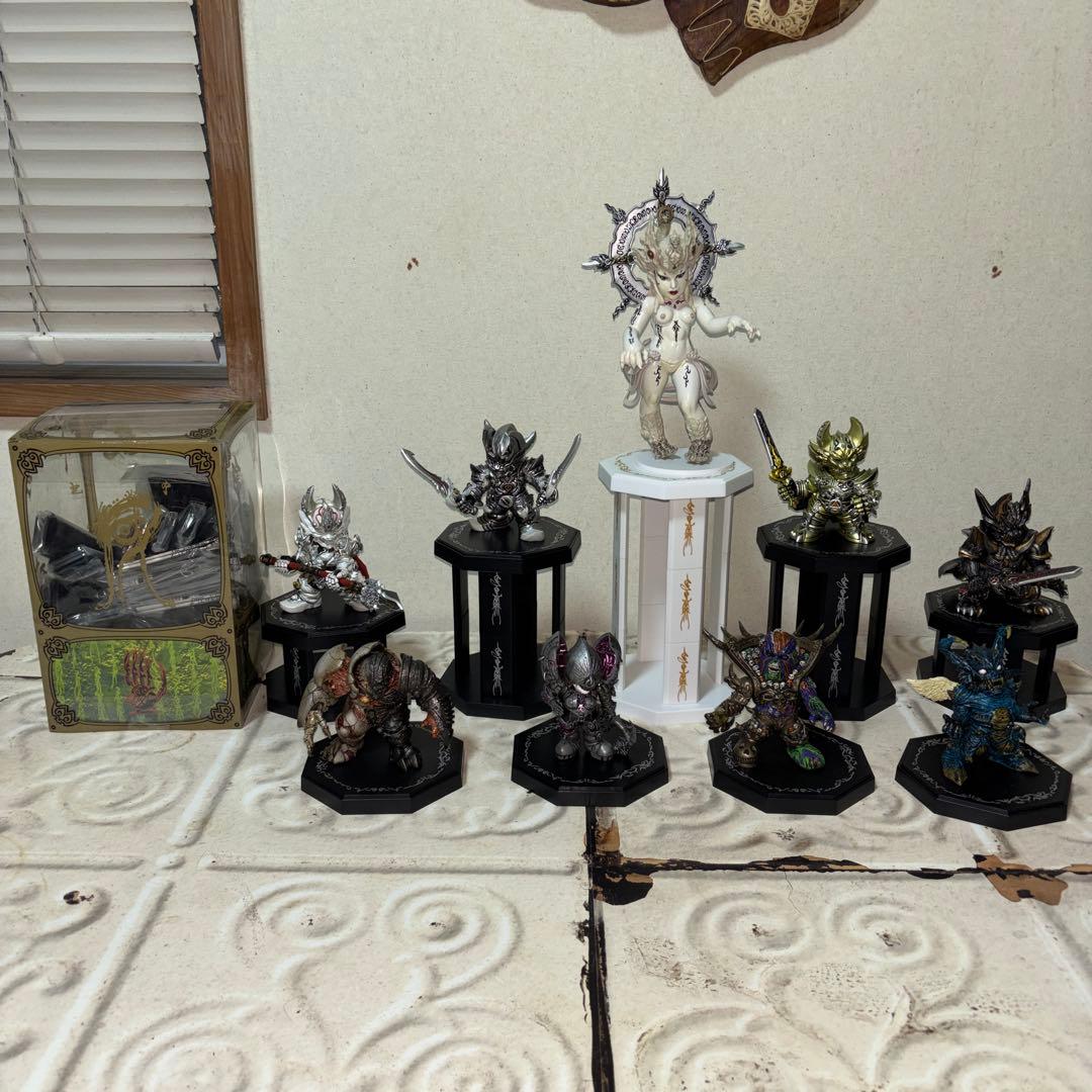 黄金騎士 ガロ 牙狼デフォルメ魔戒コレクション 8体コンプリート＋メシア＋付属品