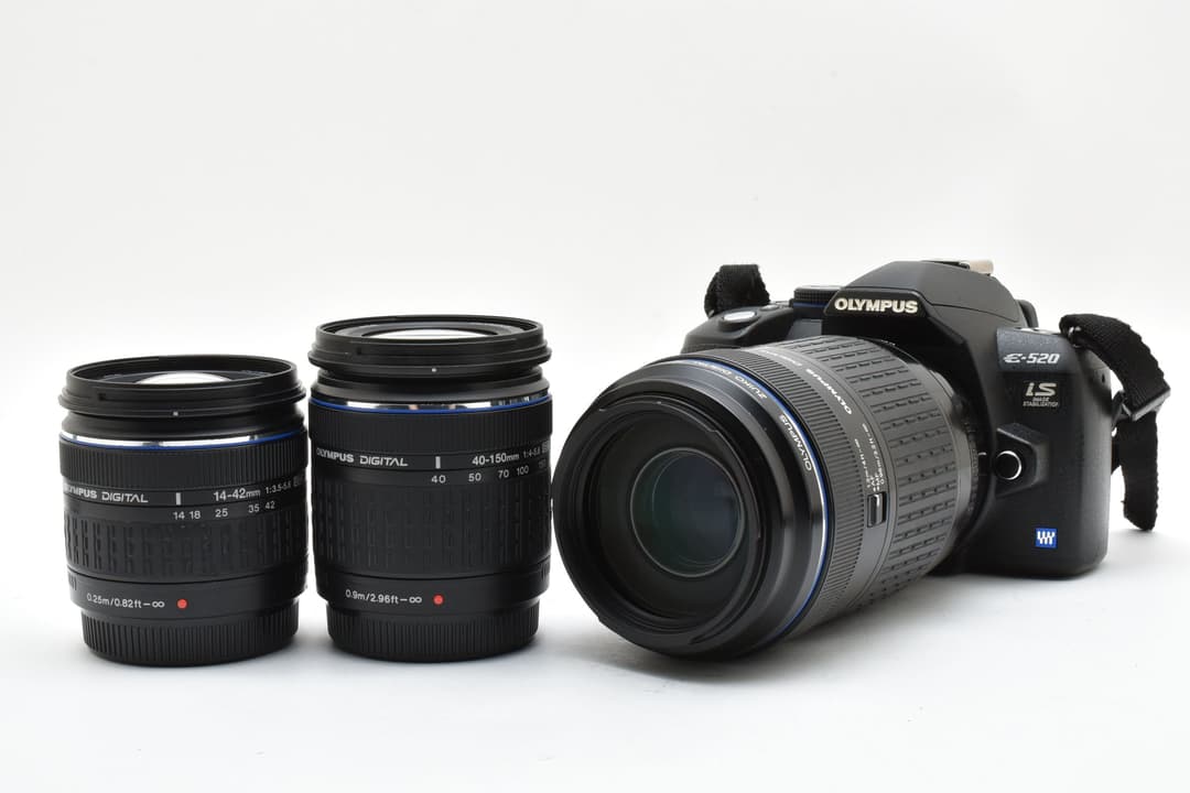 オリンパス OLYMPUS E-520 レンズ3本セット