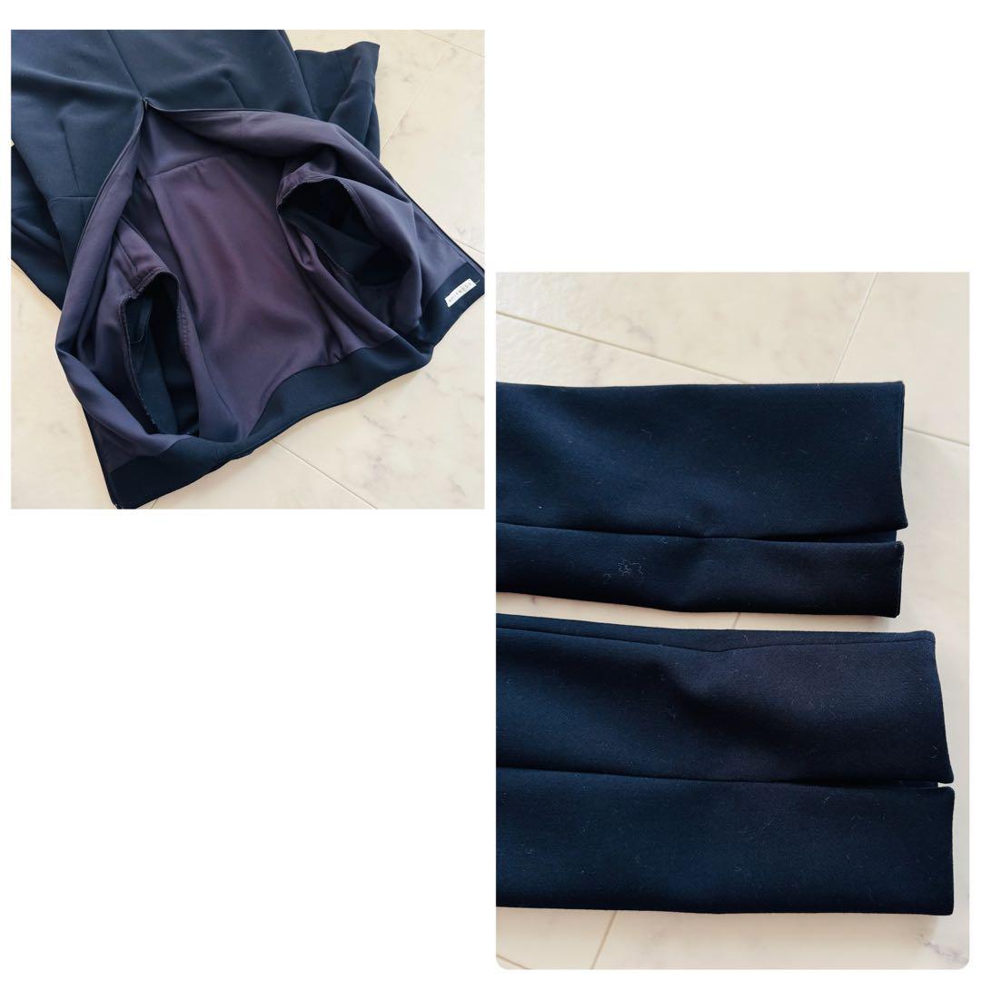 23AW エストネーション　フォーマル　ワンピース　ネイビー　入卒　お受験