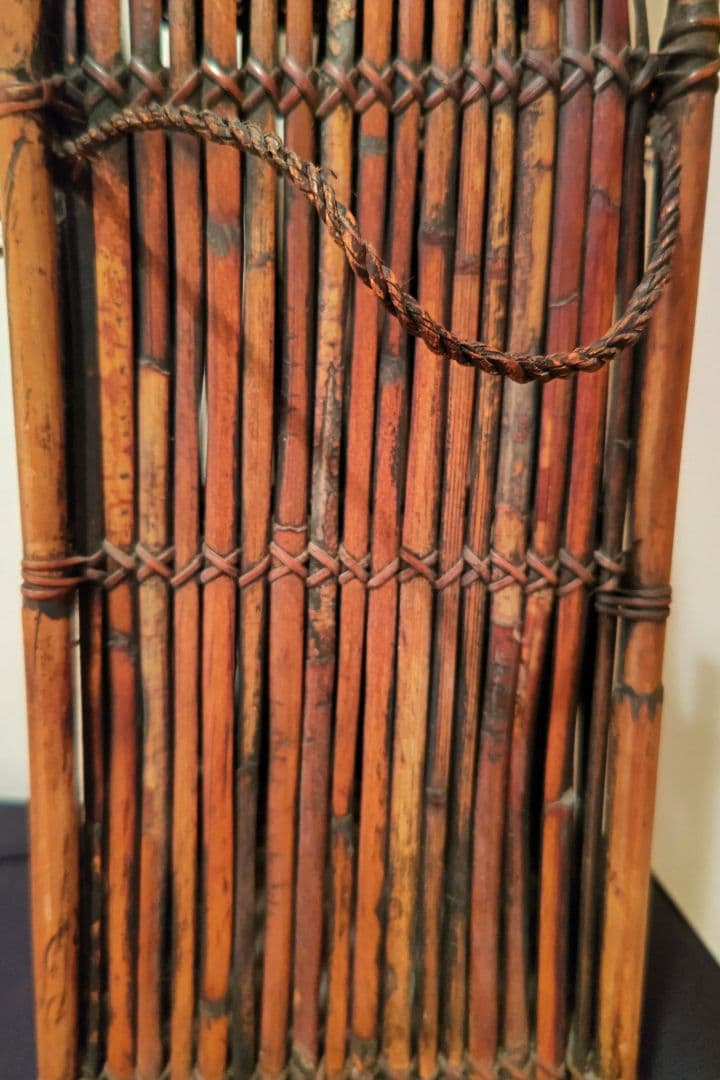 イフガオ族、イナゴ入れ籠、アンティーク