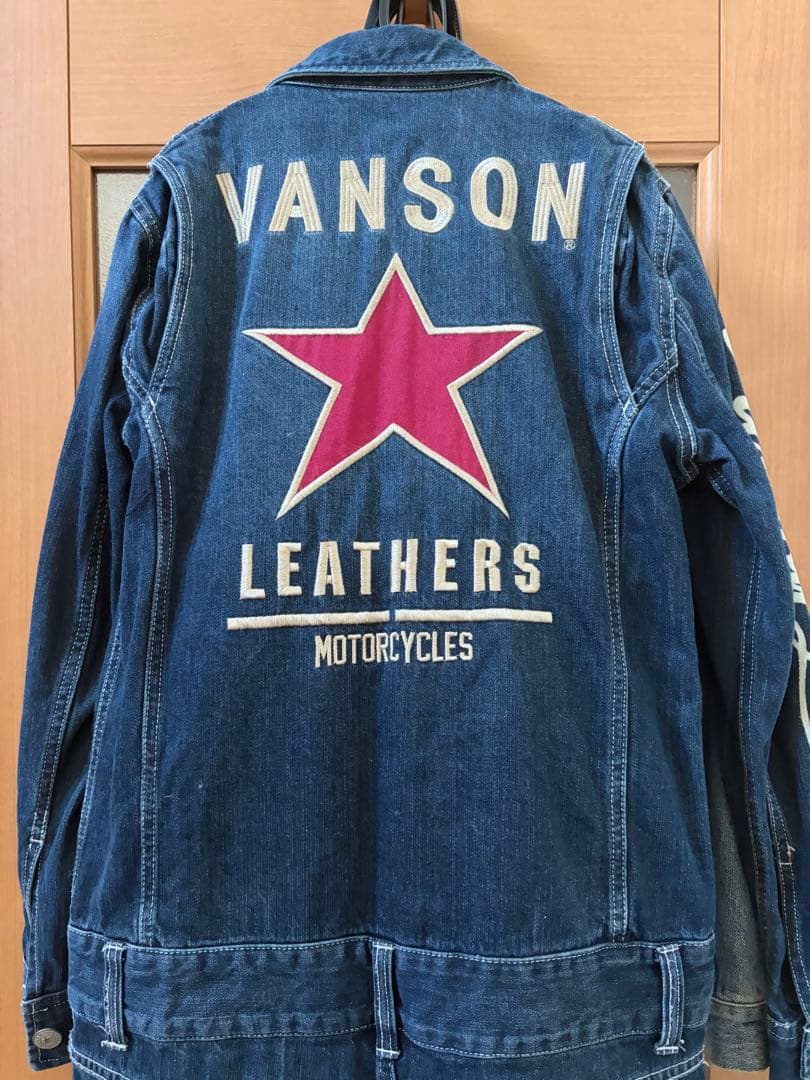 VANSONデニムつなぎ オールインワン