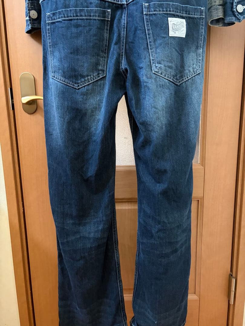 VANSONデニムつなぎ オールインワン