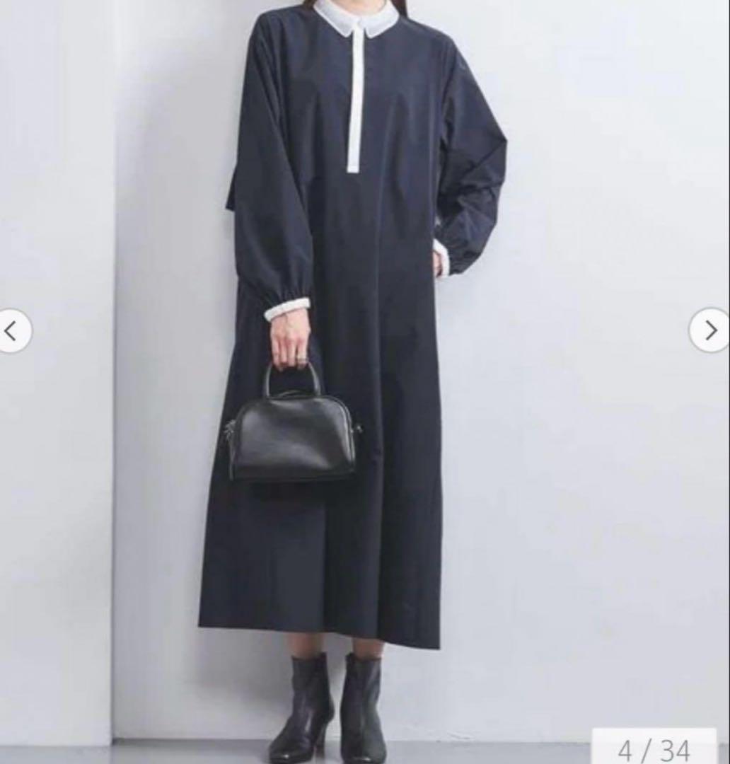 ☆専用☆UNITED ARROWS　パイピング バックラッフルフリル ワンピース