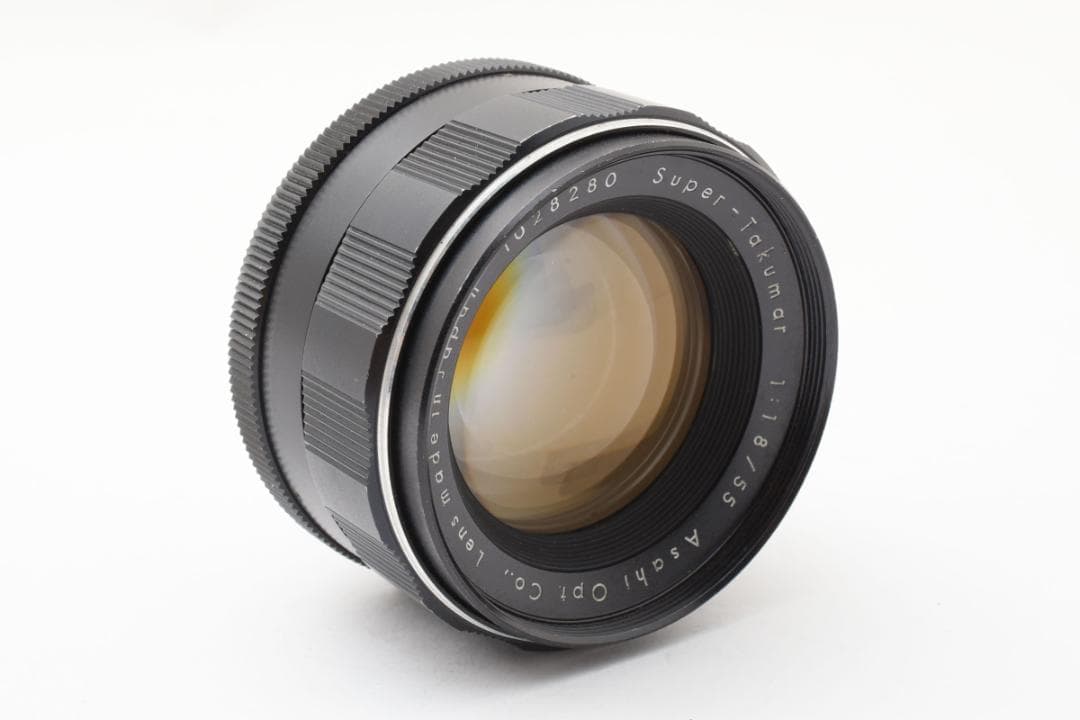 【前期型】 Super Takumar 55mm F1.8 フード付 Y014
