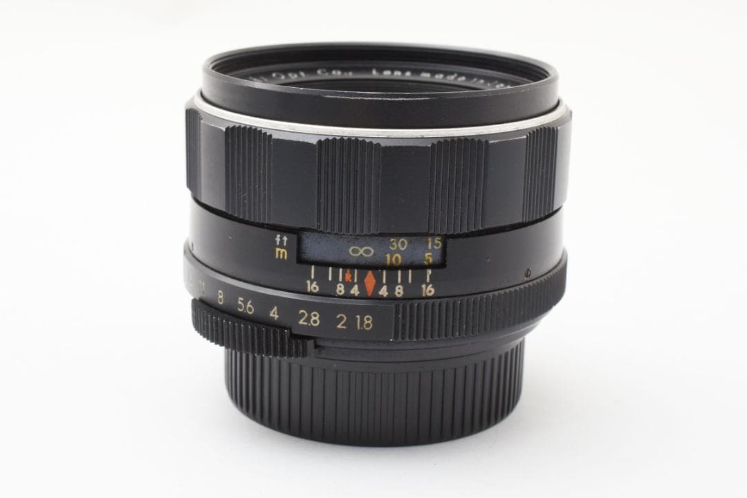 【前期型】 Super Takumar 55mm F1.8 フード付 Y014