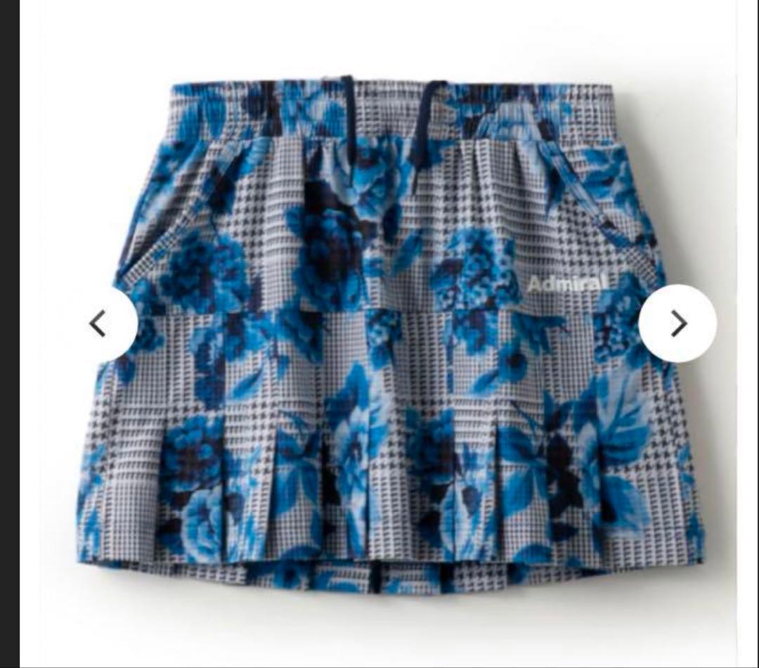 アドミラル　テニスウェア　レディース　上下セット　ブルー　花柄　Sサイズ