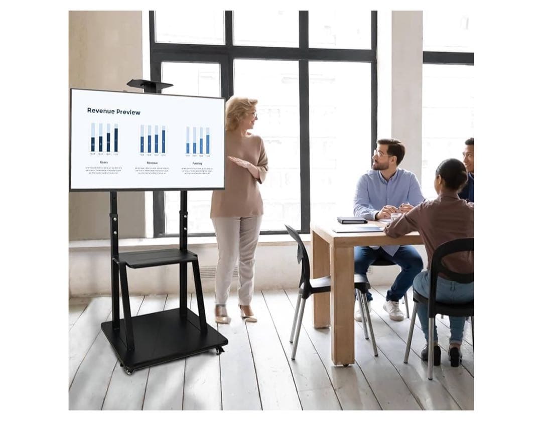 JEEYING テレビスタンド ハイタイプ tvスタンド 32~75インチ対応