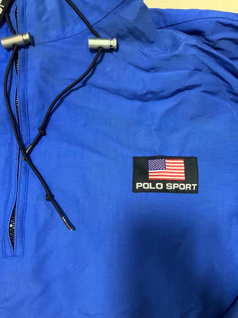 希少‼︎ POLO SPORT ポロスポーツ アノラックナイロンジャケット ブルー