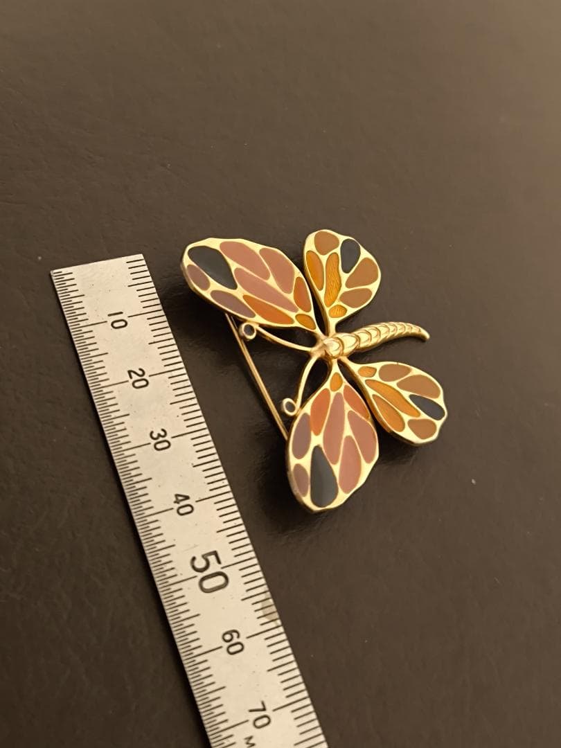 ヴィンテージ ディオール Dior バタフライモチーフ ブローチ