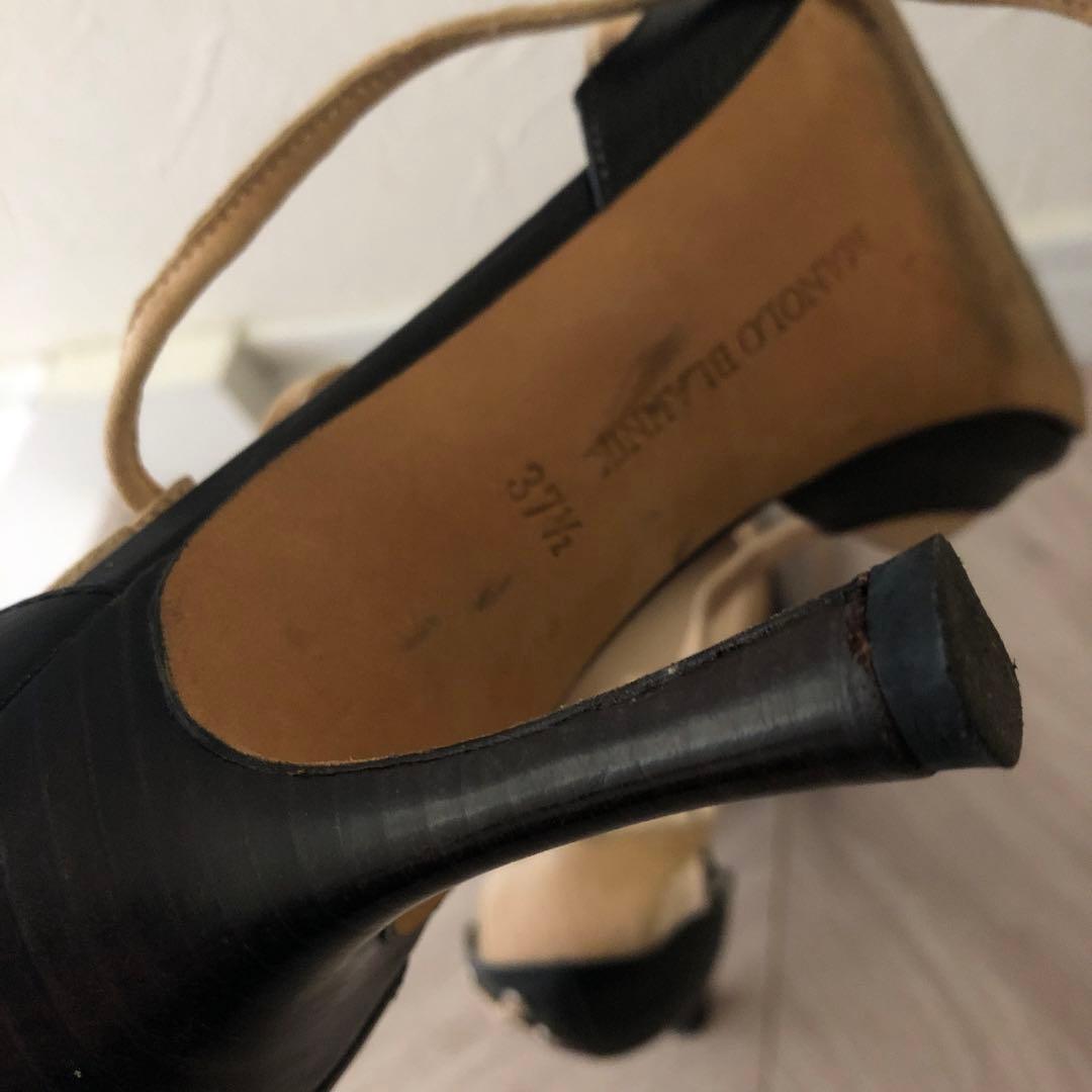 ヒール　マノロブラニク　本革