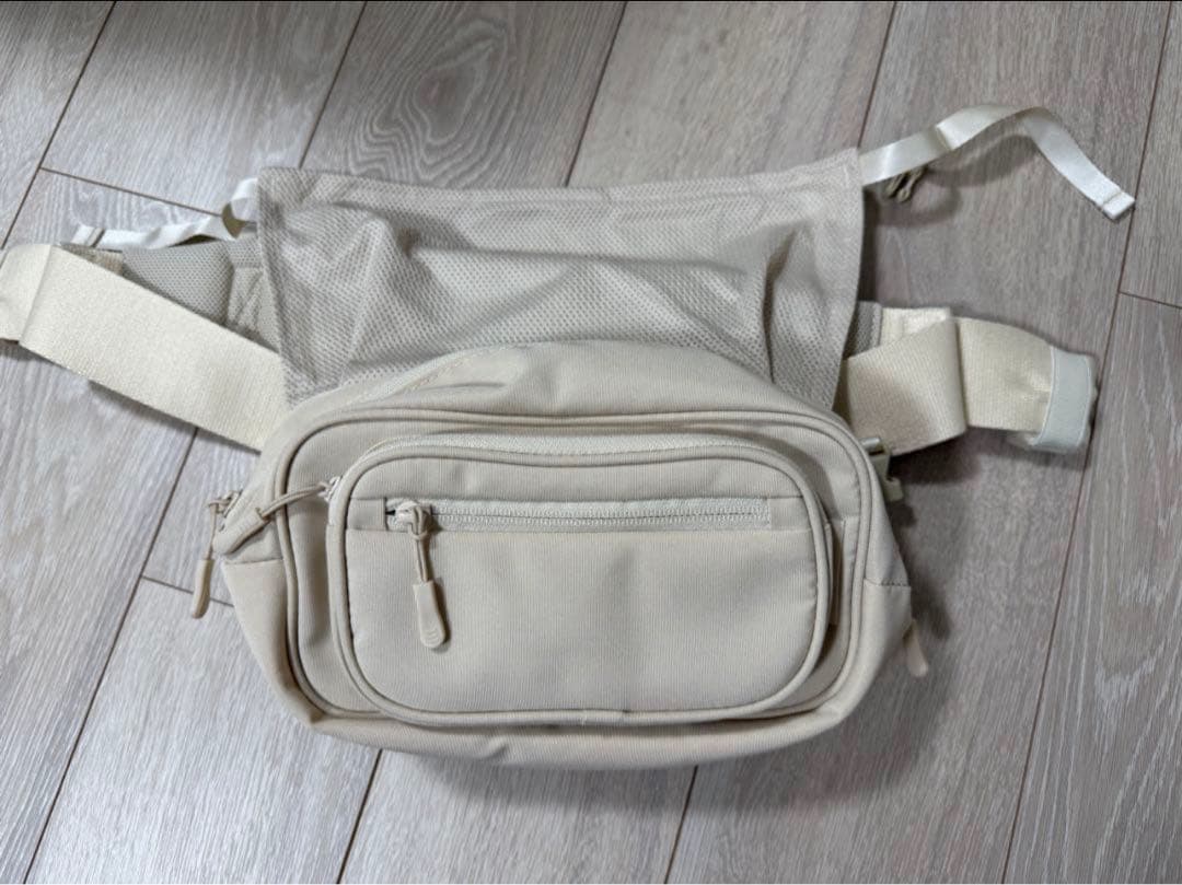 ［美品］POMULU ポムル 2wayヒップシート ナチュラルアイボリー