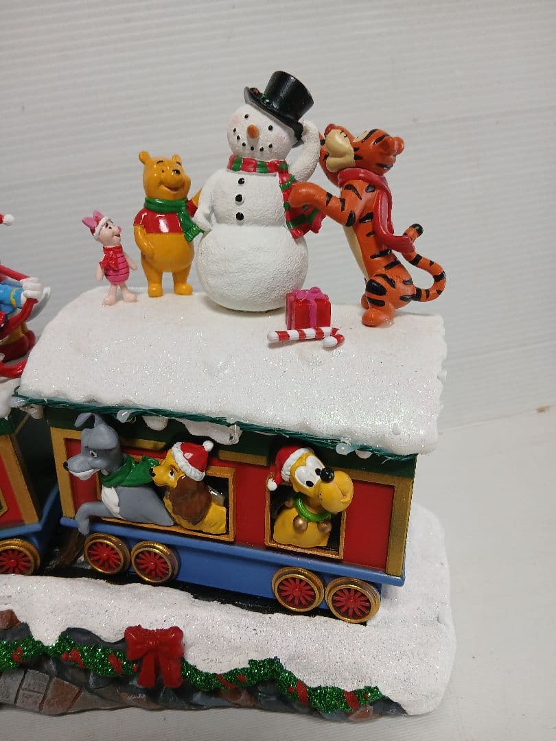 ディズニー　クリスマストレイン　サウンド付き、クリスマス飾り　照明LED