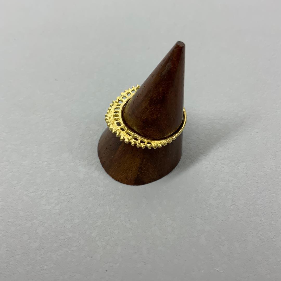 KAORU アトリエカオル K18イエローゴールド レース模様 リング