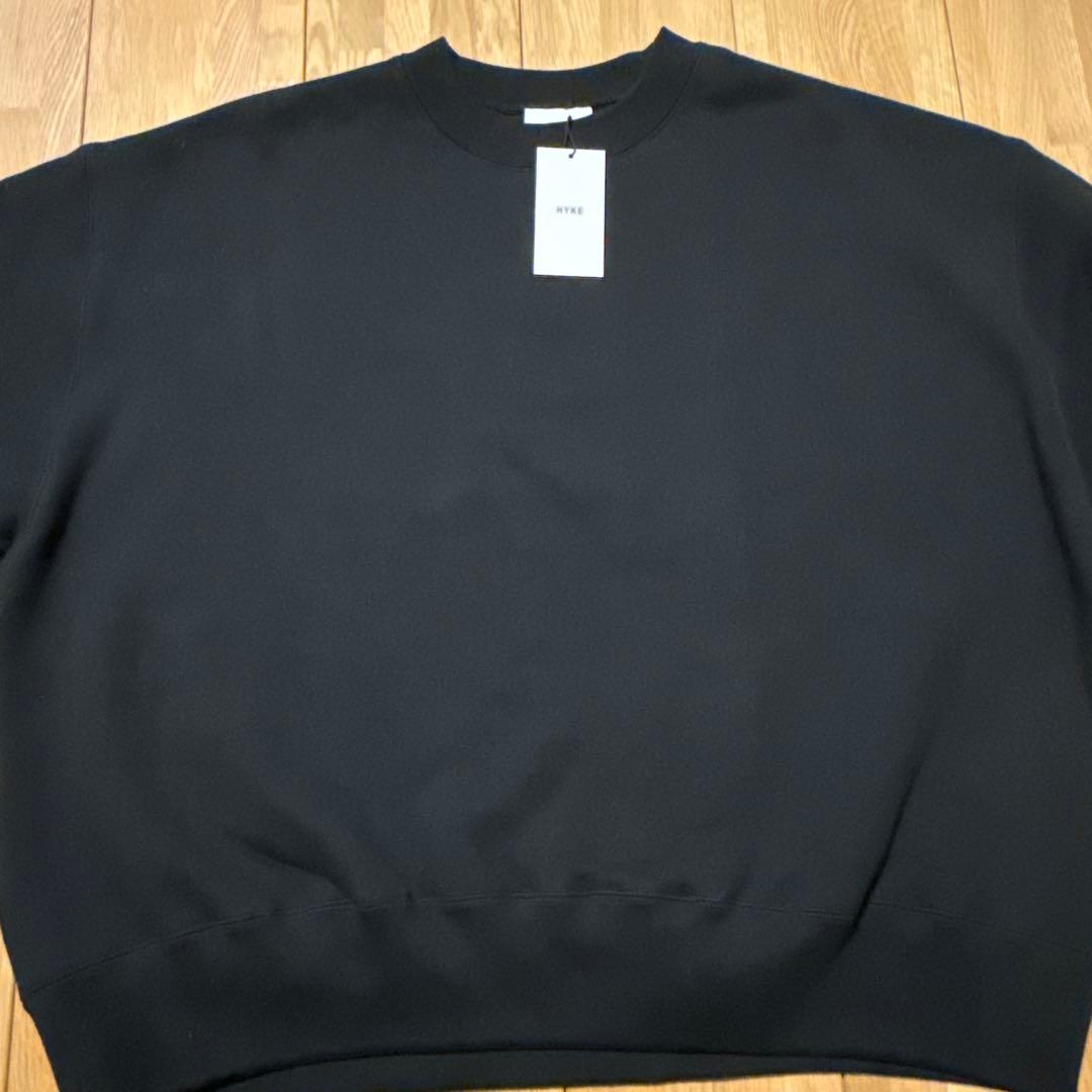 HYKE スウェット　黒　トレーナー　新品　タグ付き　5 XXL