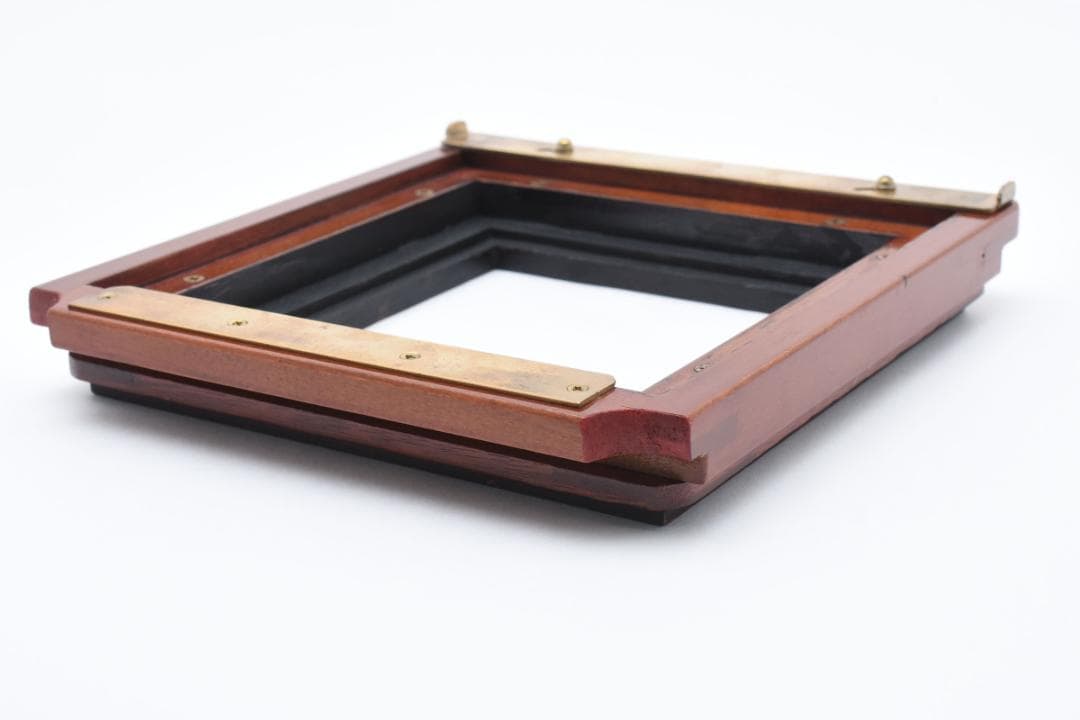 ディアドルフ/Deardorff レンズボード 約18.8×18cm 木製カメラ