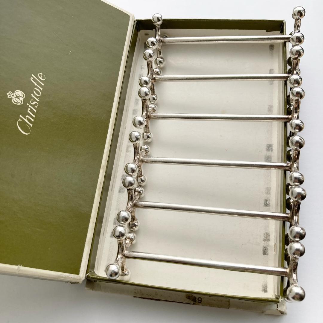 箱付⭐️Christofle Bouleクリストフル ブール ナイフレスト 6本