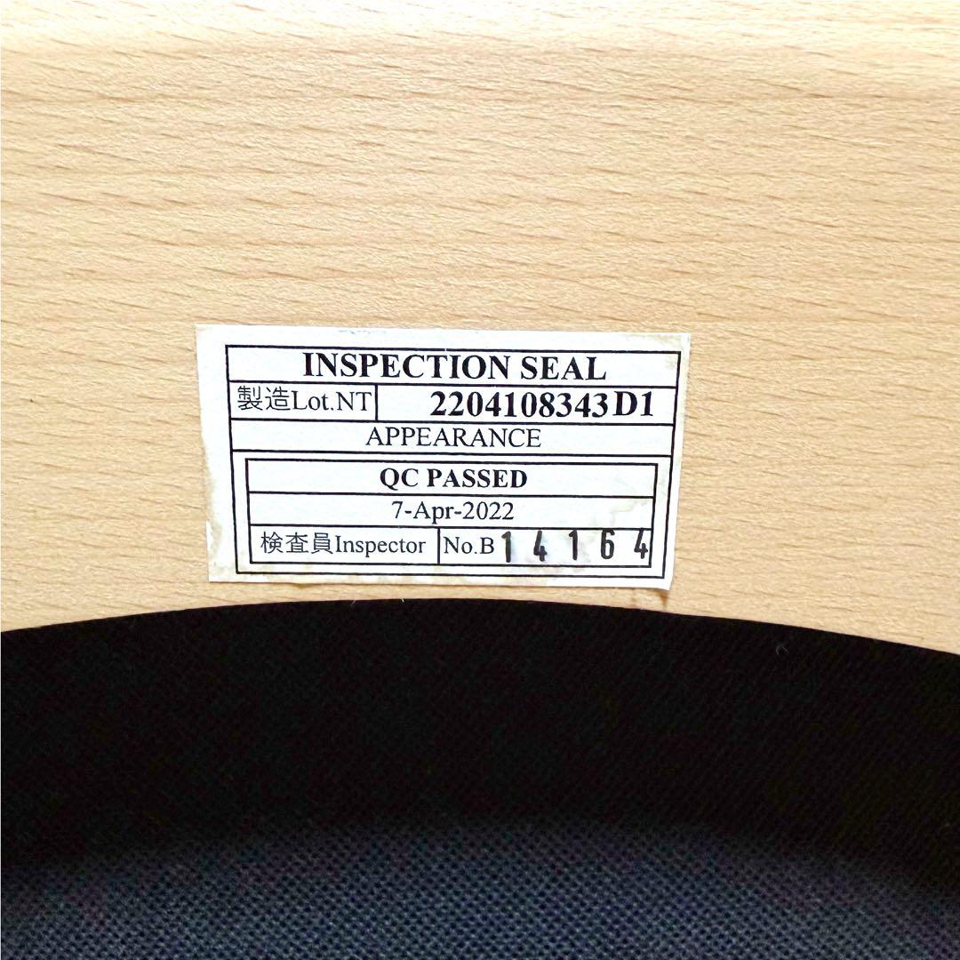 【美品】ニトリ無垢材 ダイニングチェア Nコレクション肘付き椅子 定価2.5万円