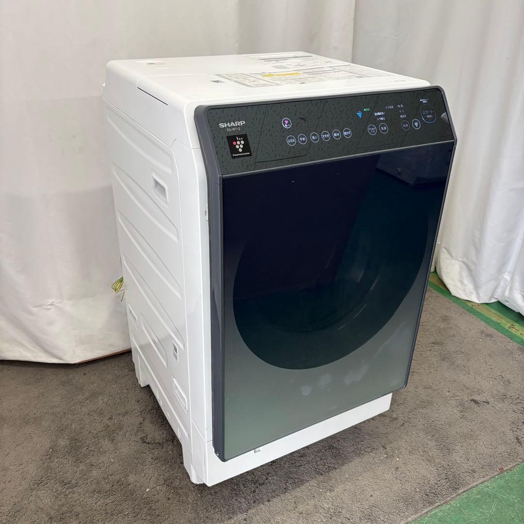 ★77　ドラム式洗濯機　SHARP　11キロ　左開き　安い　中古　綺麗　設置無料