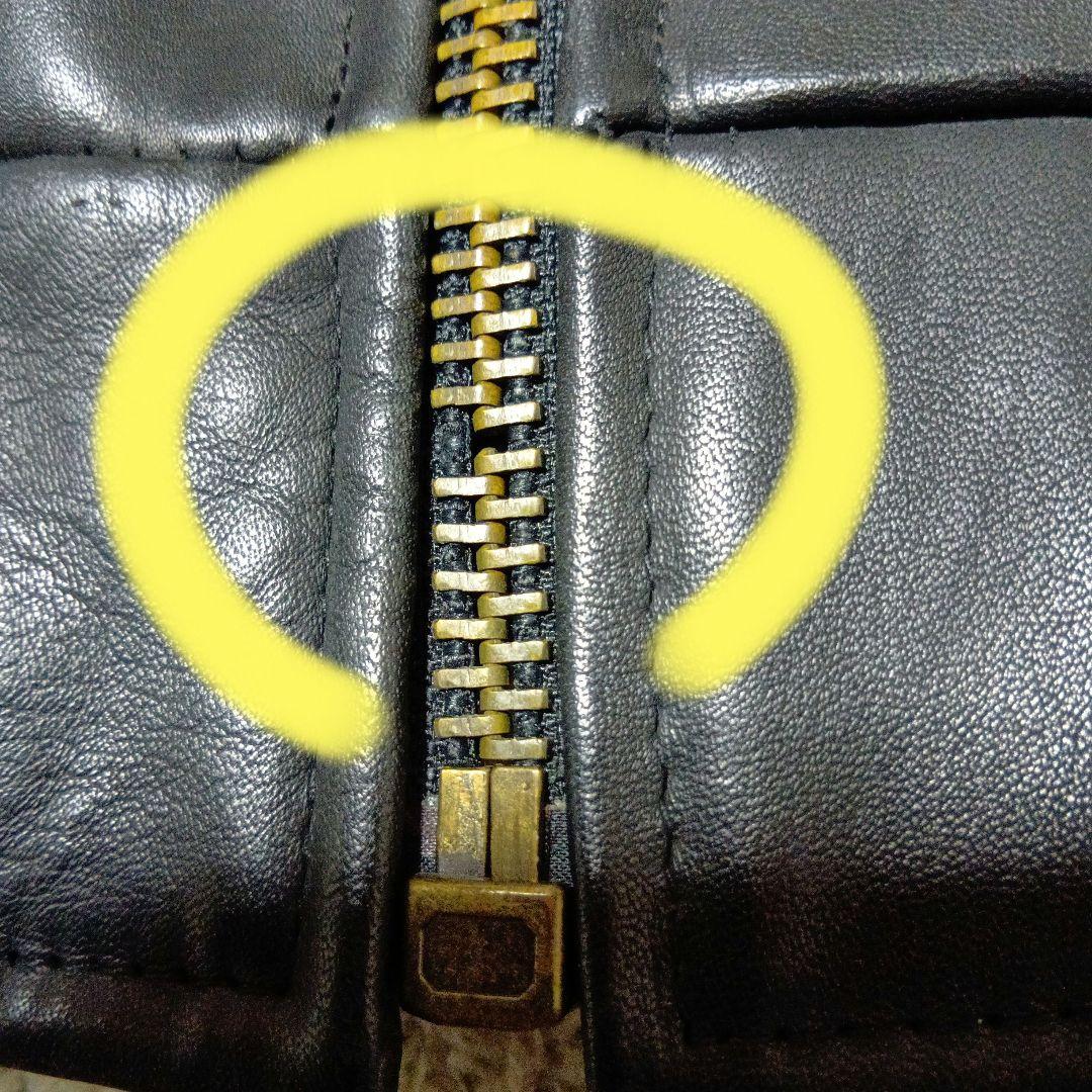 訳ありAVIREX 本革レザーバーシティジャケット XS ブラック