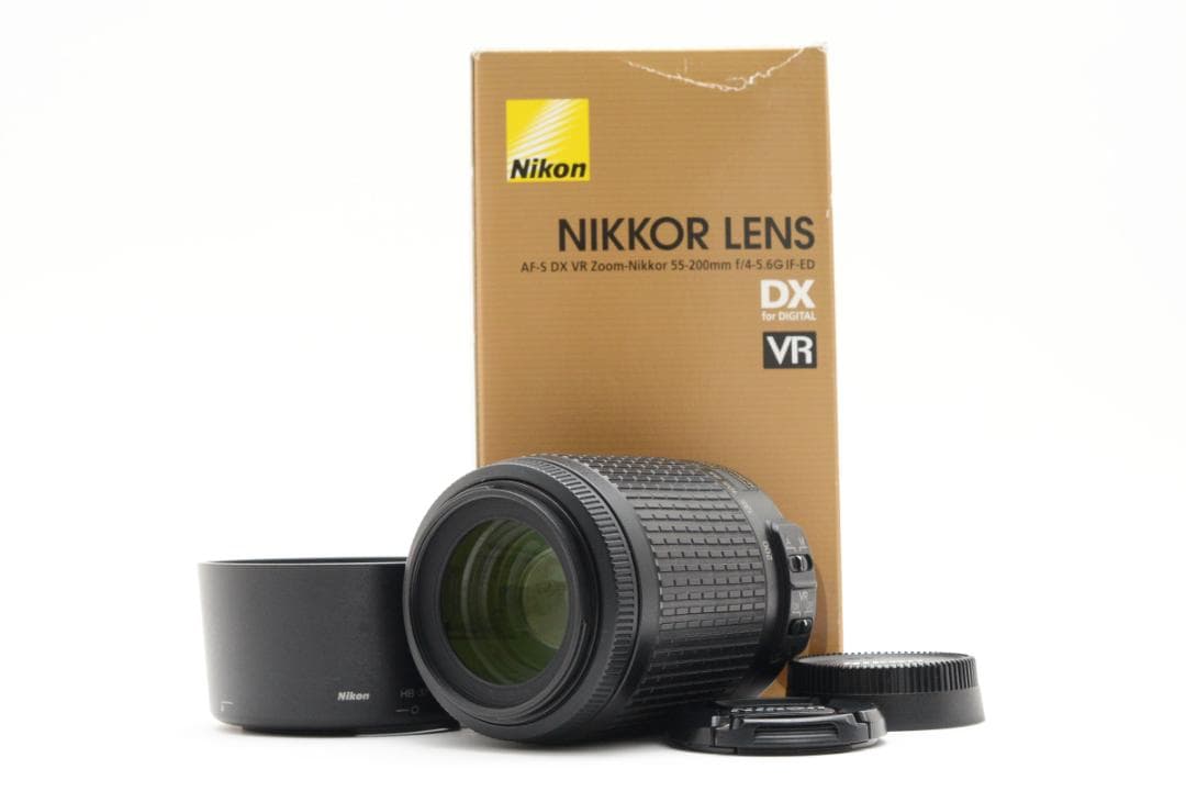 美品 NIKON DX AF-S 55-200mm f4-5.6 箱付 M230
