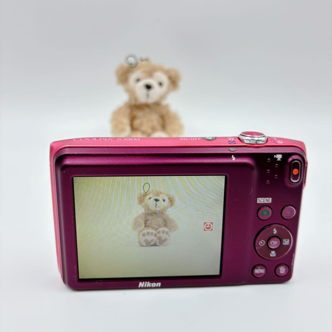 箱付き Nikon COOLPIX S3500 ピンク デジカメ 充電器