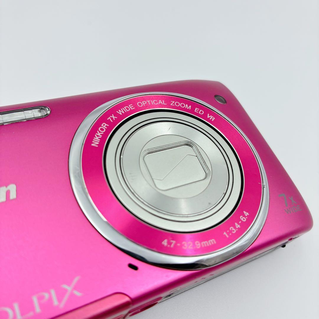 箱付き Nikon COOLPIX S3500 ピンク デジカメ 充電器