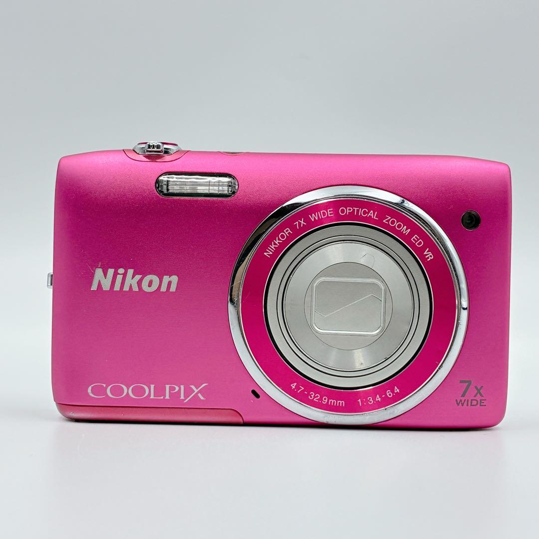 箱付き Nikon COOLPIX S3500 ピンク デジカメ 充電器