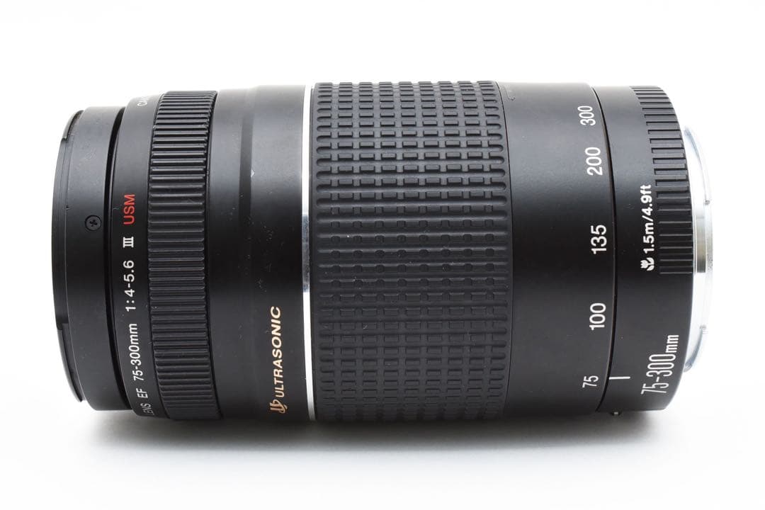 望遠レンズ /フード付き/Canon EF75-300 Ⅲ USM