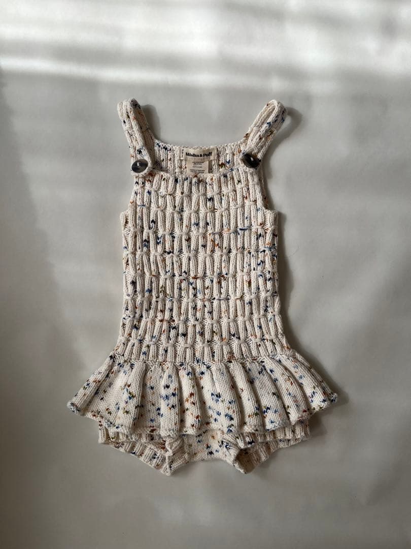 Misha & Puff フリル付きロンパース 18-24m コンフェッティ