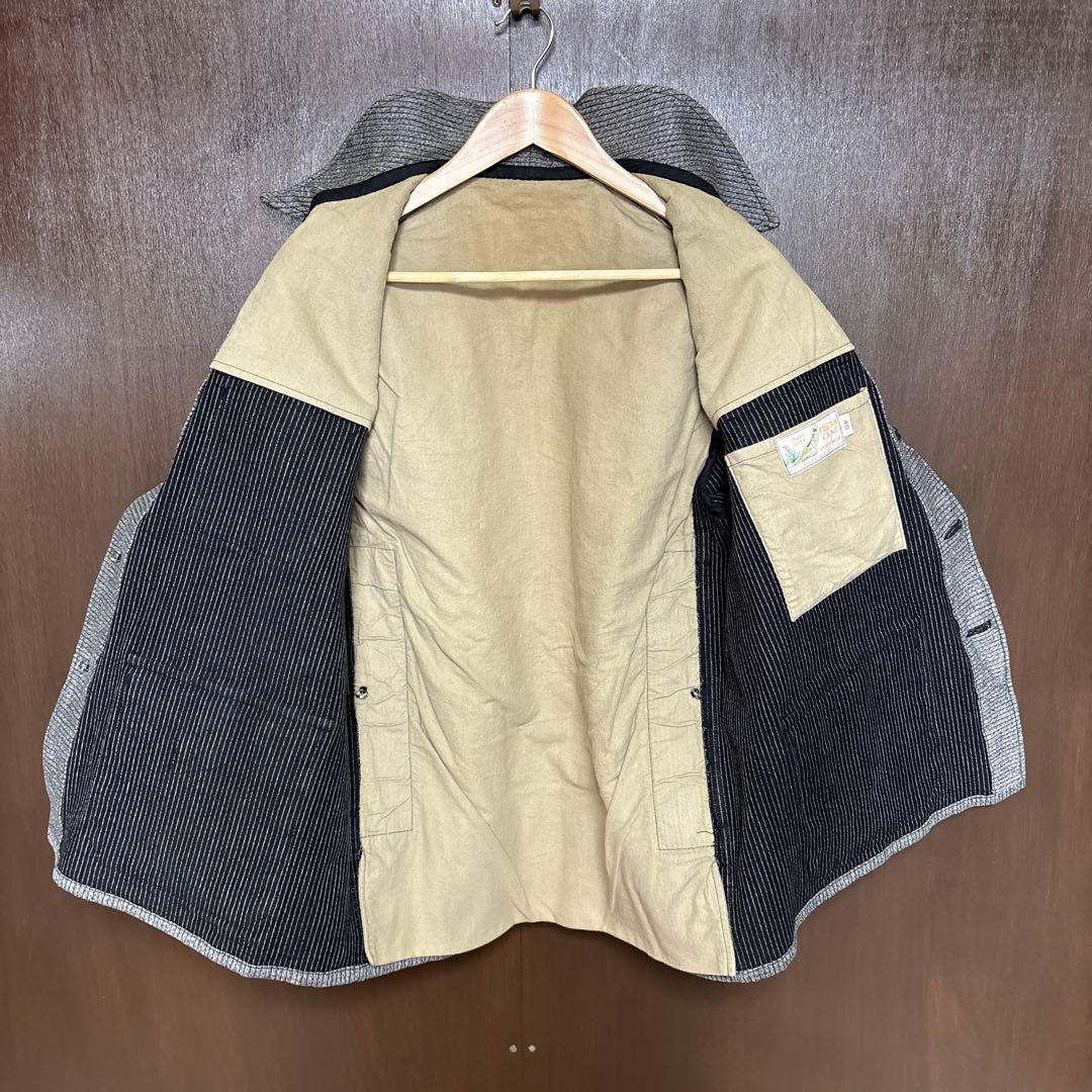 SUGARCANE コットンピケ ハンティングジャケット 動物ボタン　#52