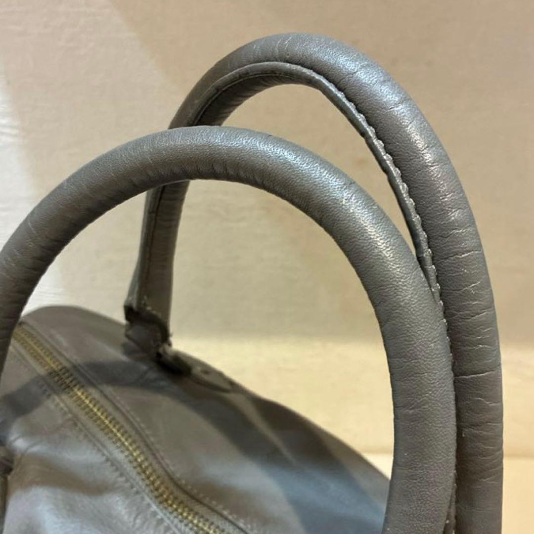 【美品】ZADIG&VOLTAIRE レザー　ボストンバッグ　2way グレー