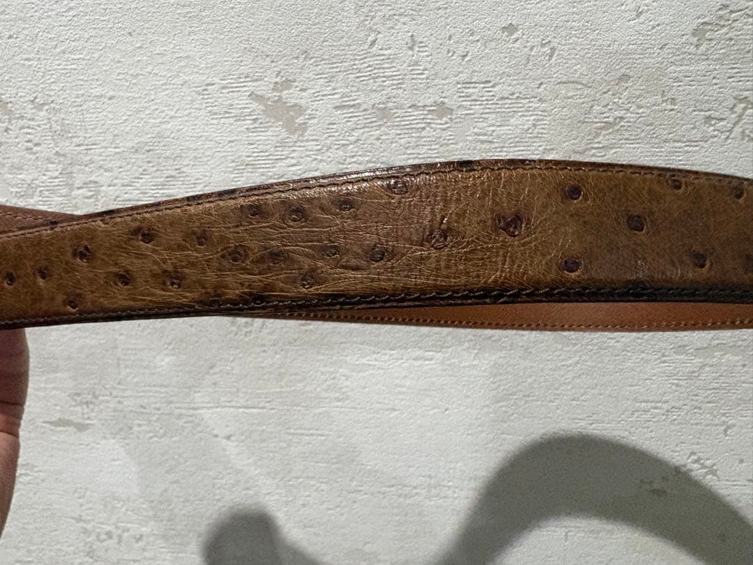 ルイヴィトン LOUIS VUITTON ベルト　オーストリッチ　革ベルト