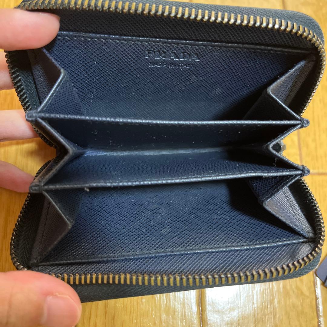 最終値下げ PRADA ネイビー レザー ケース